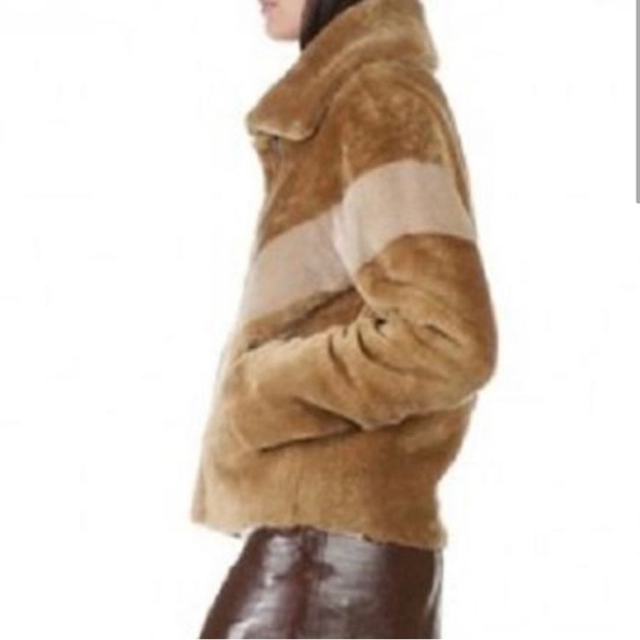Sandro Samantha Shearling jacket, size 1FR - Picture 10 of 12